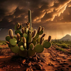 Cactus in the Rain