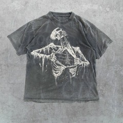 Skeleton Ripping Rib Cage Vintage 90s Graphic Comfort Colors Shirt