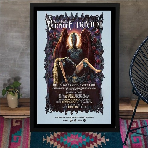 Stream Trivium The Poisoned Ascendancy UK Tour Jan & Feb 2025 Poster by