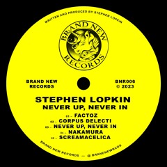 3. Stephen Lopkin - Never Up, Never In