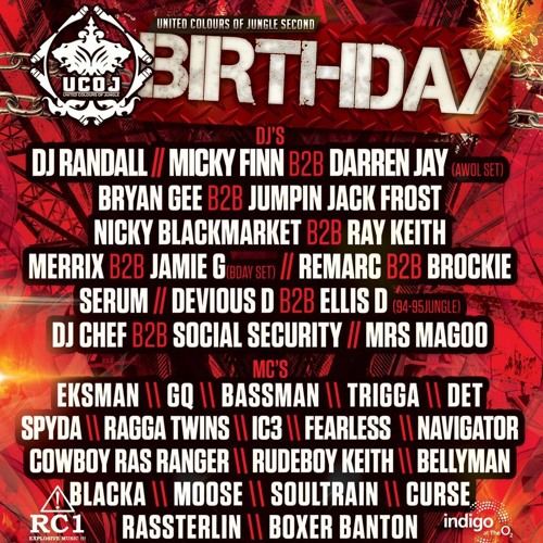 MERRIX B2B JAMIE G  FT MC SPYDA & COWBOY RAS RANGER @ UCOJ 2ND BIRTHDAY 17.03.17