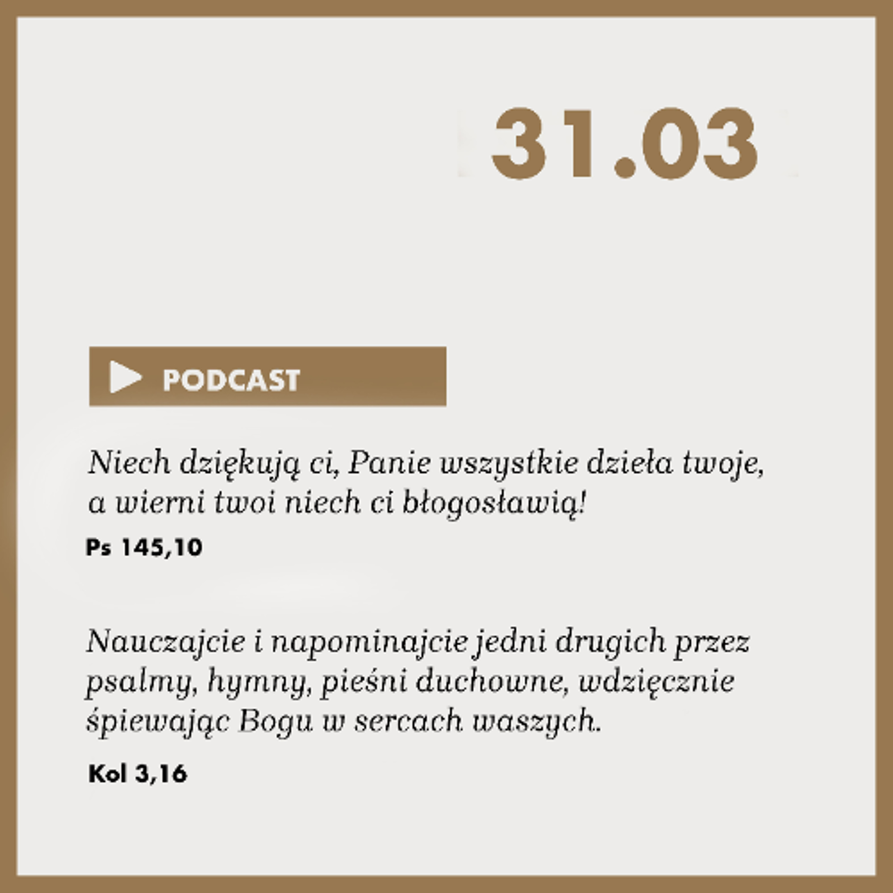 Poranek ze Słowem na 31 marca 2025 episode artwork