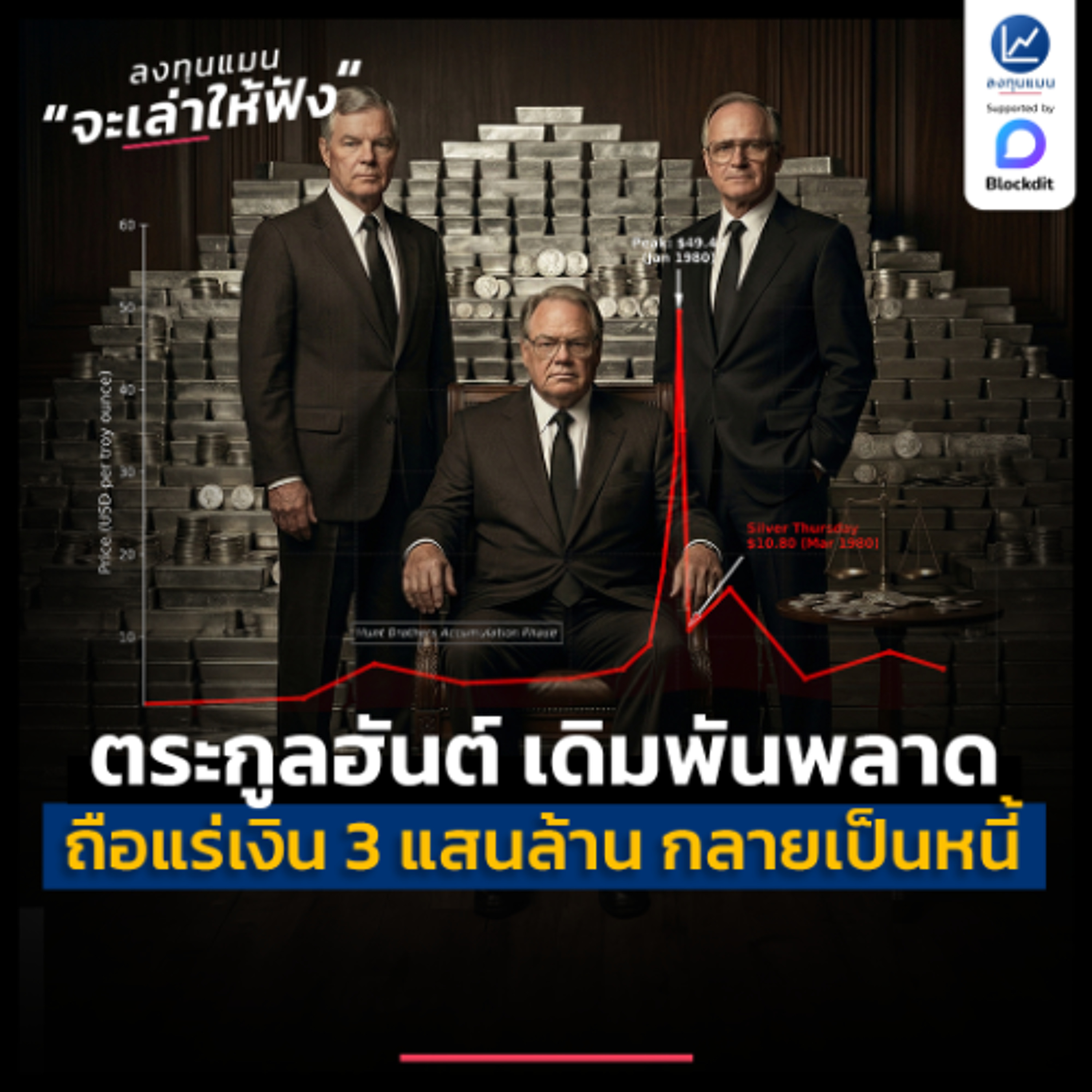 ตระกูลฮันต์ เดิมพันพลาด จากถือแร่เงิน 3 แสนล้าน แต่สุดท้ายเป็นหนี้  | ลงทุนแมนจะเล่าให้ฟัง