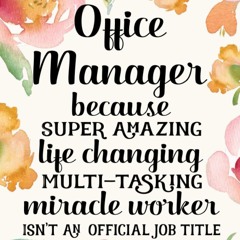 read office manager gifts: funny thank you appreciation present for women f