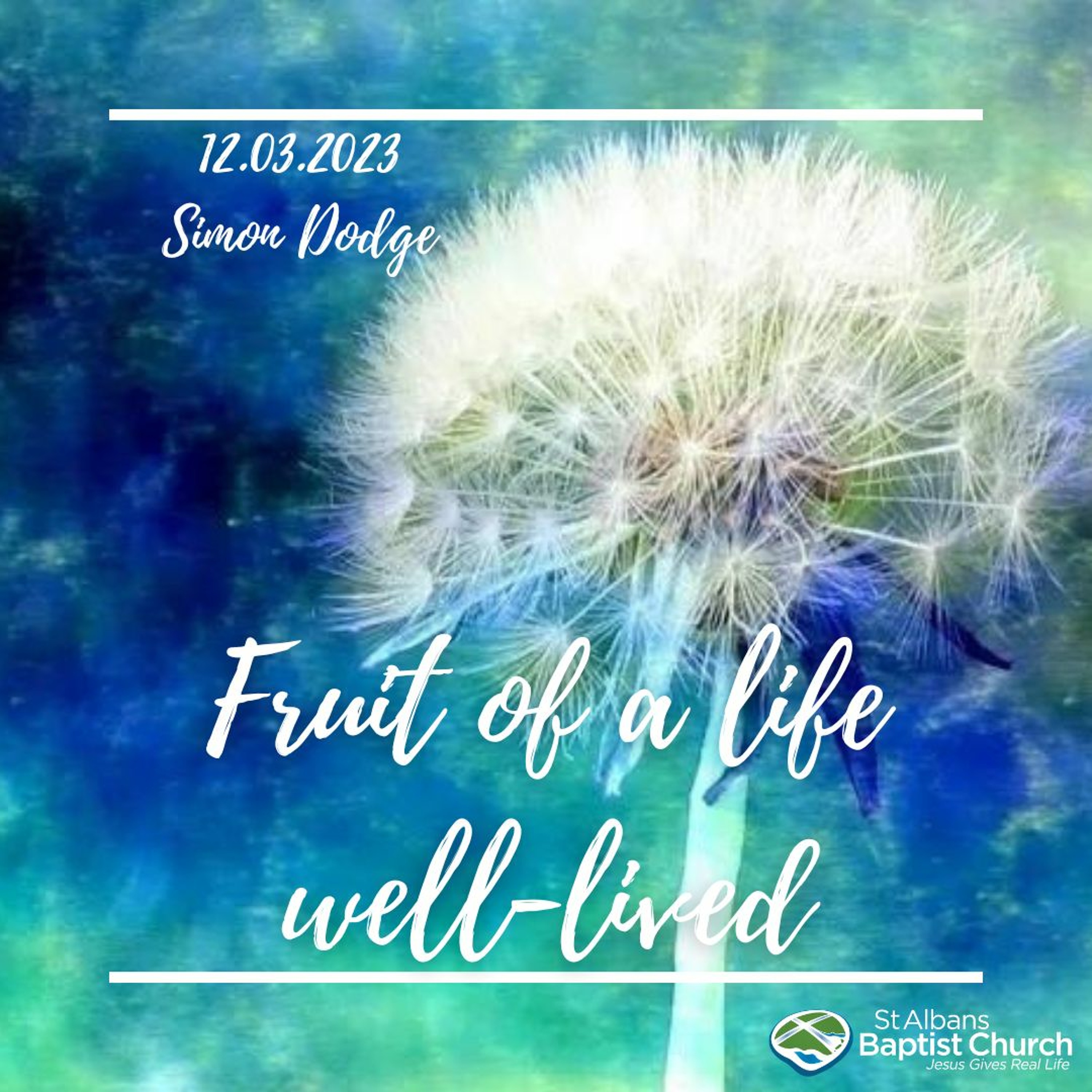 12.03.2023 - Fruit of a life well-lived - Simon Dodge episode artwork