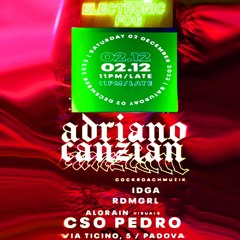 DJ SET.CSO PEDRO.PADOVA.ITALY.02.DECEMBER.2023