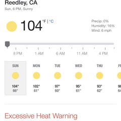 104 degrees