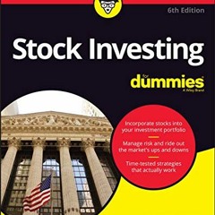 ACCESS [PDF EBOOK EPUB KINDLE] Stock Investing for Dummies by  Paul Mladjenovic 📂