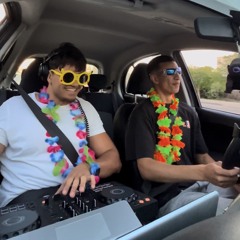 SUNSET TECH HOUSE SET IN MY CAR 🎶🚗