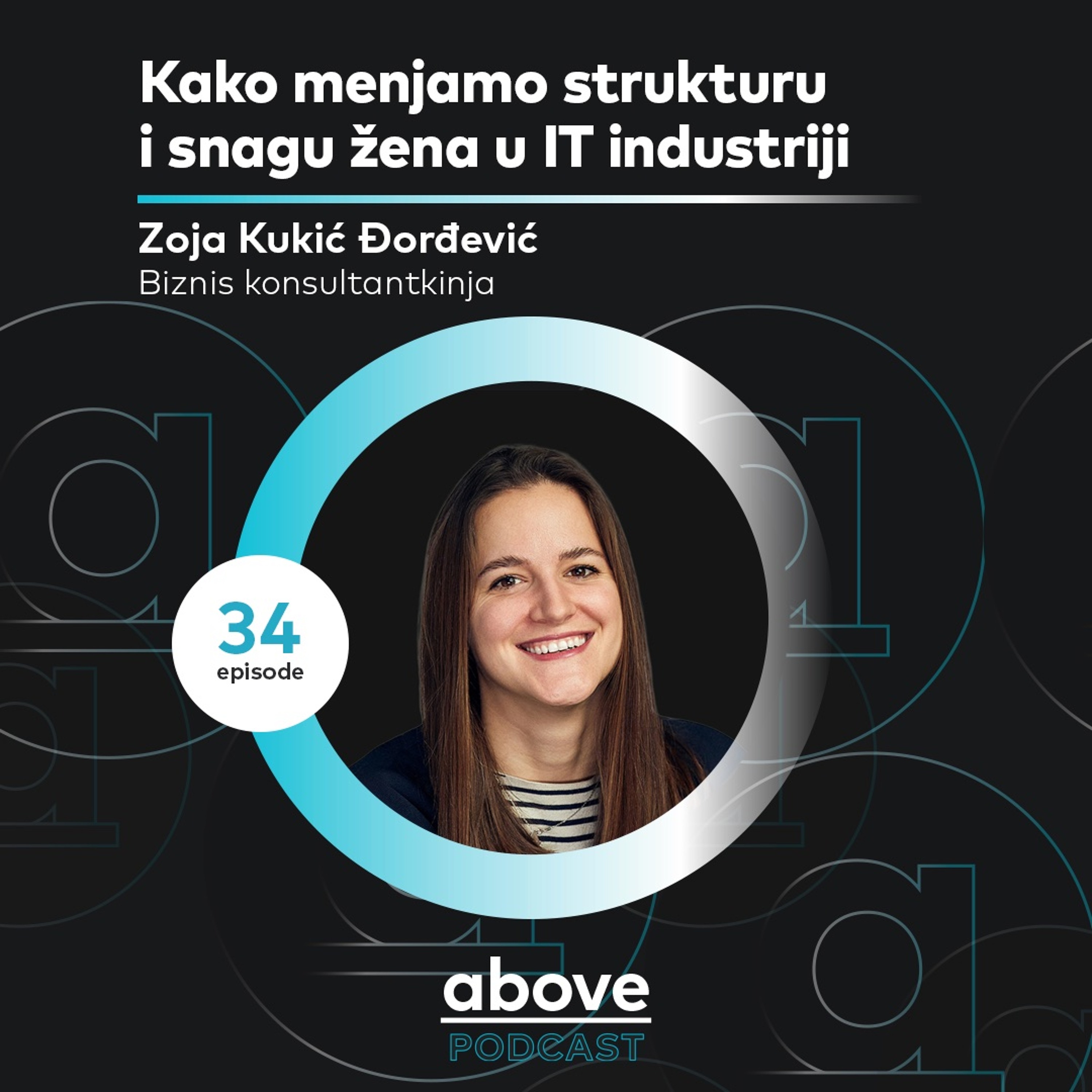 Kako menjamo strukturu i snagu žena u IT industriji | Zoja Kukić Đorđević | Above EP34 episode artwork