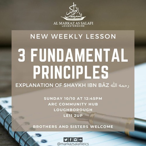The 3 Fundamental Principles - Lesson 2 (17.10.2021)