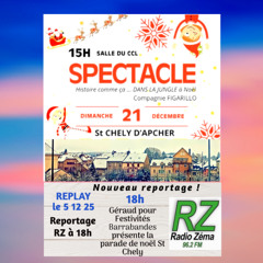 Reportage RZ - Féstivités Barabandes Noel 2025 à st chely