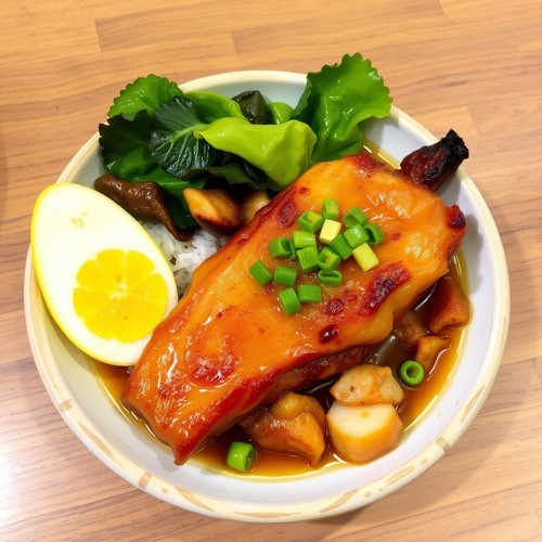 Xá xíu trứng muối