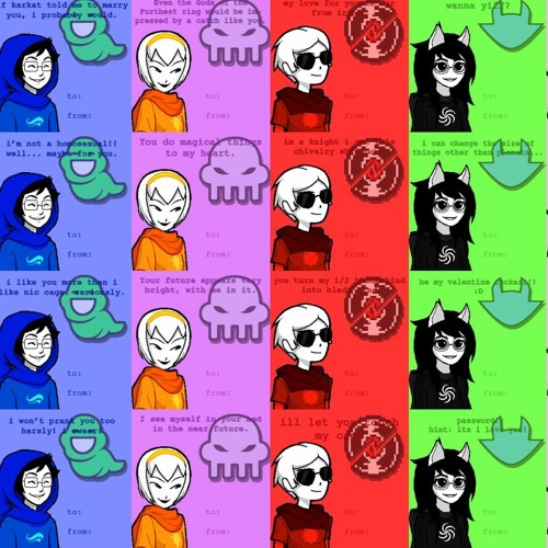 Stream MORE!! homestuck valentine cards by 🎸♪Finn/Rue♪🏳️\u200d⚧️ | Listen  online for free on SoundCloud