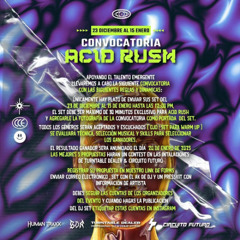 CONVOCATORIA ACID RUSH 2025 - SAGITANO