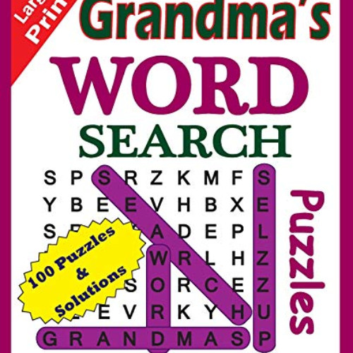 download EBOOK 📒 Grandma's Word Search Puzzles (Suitable for hours of brain exercise