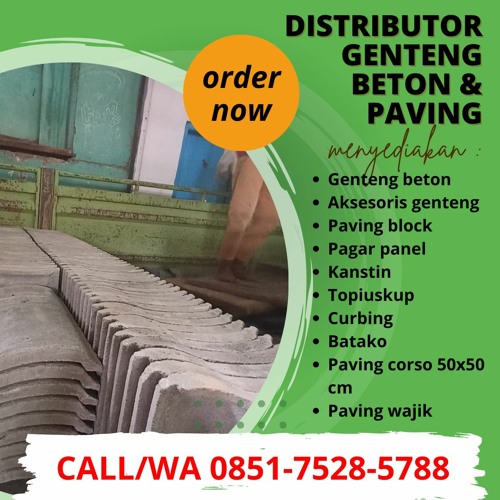 WA/CALL 0851-7528-5788,  Pabrik Genteng Cor Beton Terdekat Di Jombang