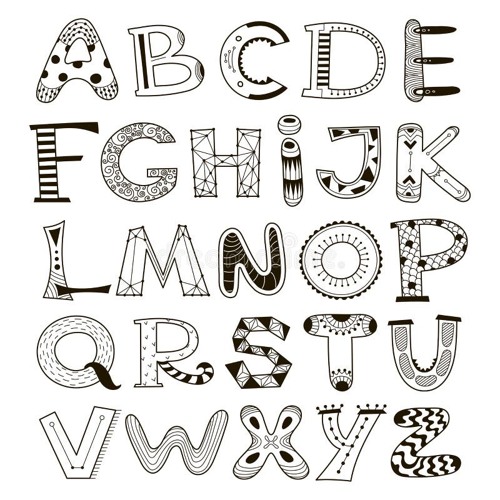 a, b, and c to z