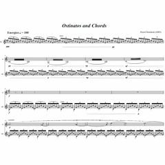 Pawel Strzelecki: Ostinatos and Chords  for Clarinet and Guitar (2003), 7' ca.