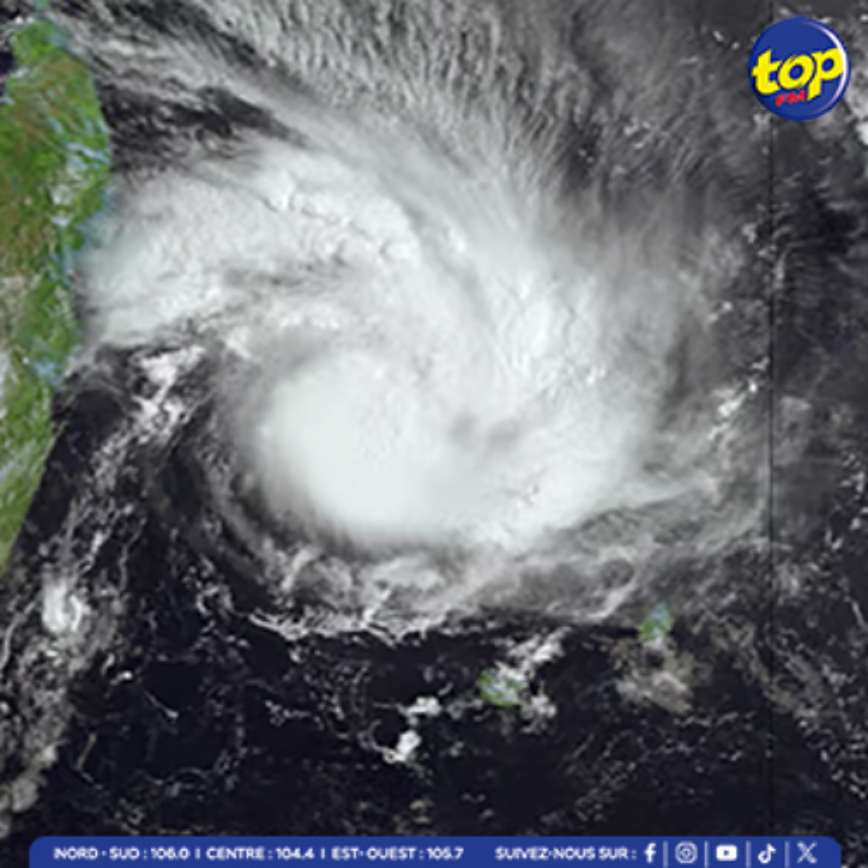 Cyclone Garence : le temps se détériore avec des pluies plus conséquentes dans les régions du nord et de Port Louis