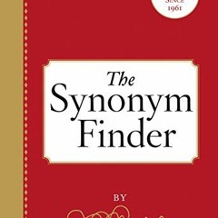 [FREE] EPUB ✓ The Synonym Finder by  Laurence Urdang,Nancy Laroche,J. I. Rodale [EBOO