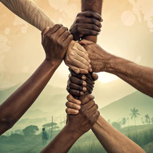 الكف فوق الكف - المجموعة