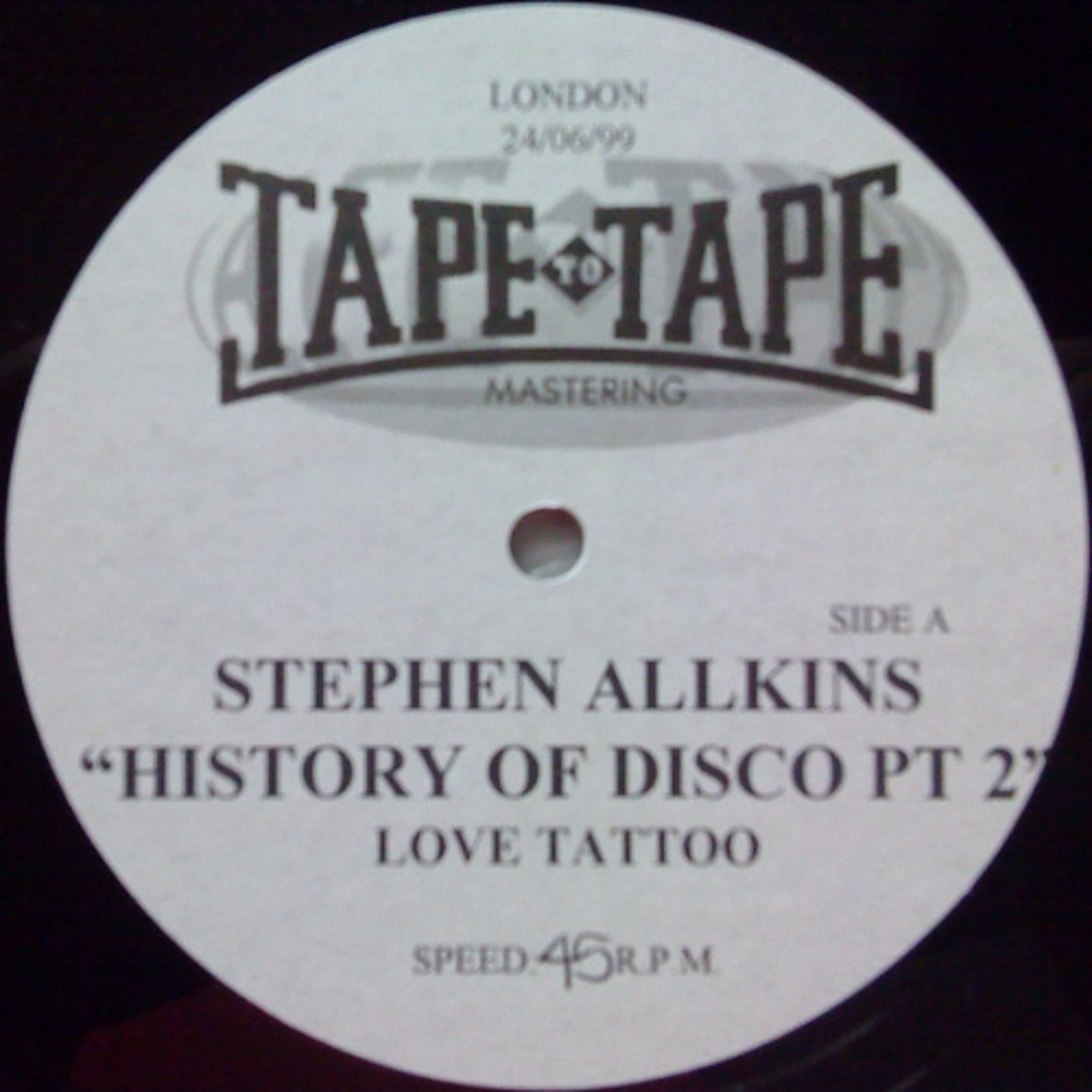 Love Tattoo - History Of Disco Part 2 (Oh I Love Your Disco) | Stephen Allkins Australian Disco Icon