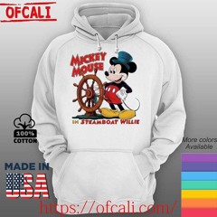 Disney Mickey In Steamboat Willie wooden crank shirt