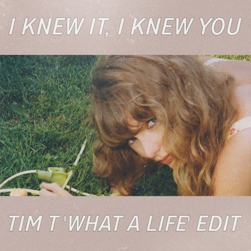 【入手困難】I Knew It, I Knew You Taylor Swift Stream I Knew It, I Knew You (Tim T 'What A Life' Edit) - Taylor