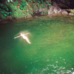 deep in the water