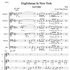 Englishman In New York (Vocal Arrangement)