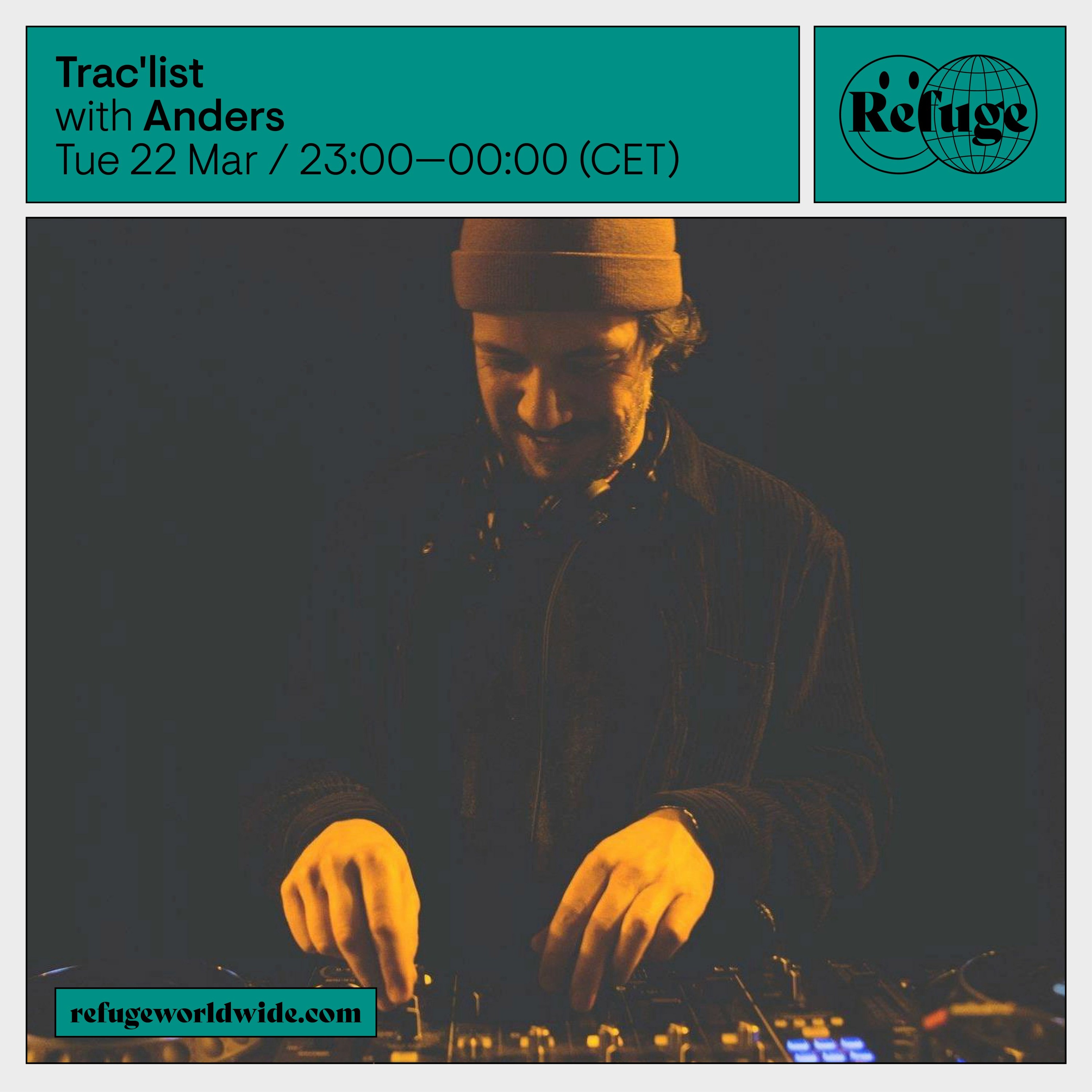 Anders - Trac'list x Refuge Worldwide episode artwork