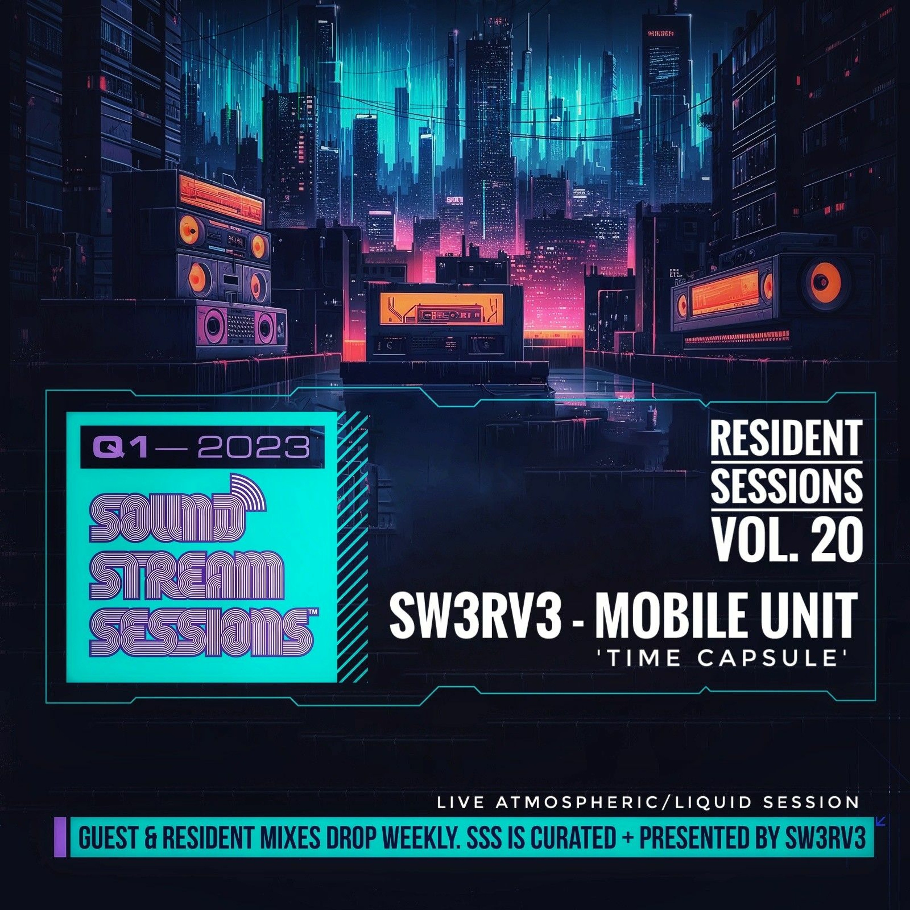 Resident Sessions Vol. 20 'Time Capsule' (Sw3rv3 - Mobile Unit) Atmospheric/DnB Session episode artwork