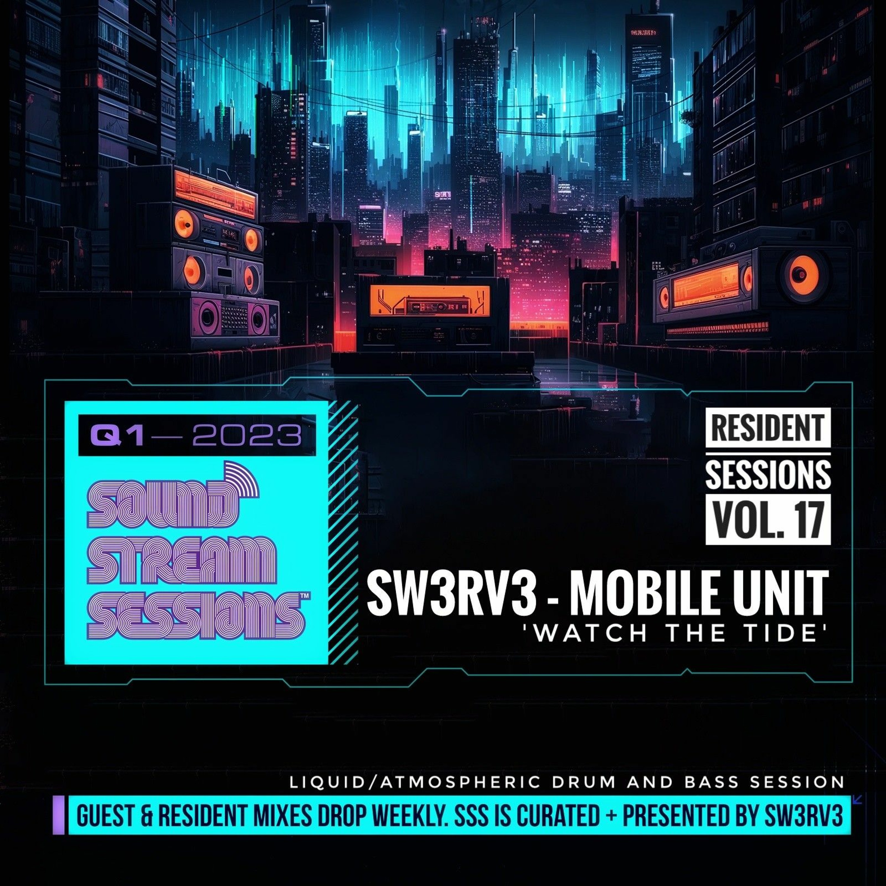 Resident Sessions Vol.17 'Watch the Tide' (Sw3rv3 - Mobile Unit) Liquid/Atmospheric Drum and Bass episode artwork