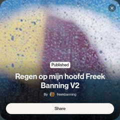 Regen op mijn hoofd Freek Banning