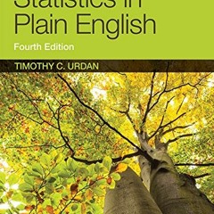 [View] EPUB √ Statistics in Plain English by  Timothy C. Urdan [KINDLE PDF EBOOK EPUB