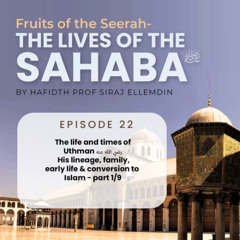 Seerah Program By Hafiz Prof Siraj Ellemdin - Fruits of the Seerah - Episode 22
