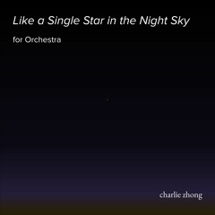 "Like A Single Star In The Night Sky" for Orchestra (2021)