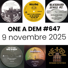 One A Dem #647 - 09 novembre 2025