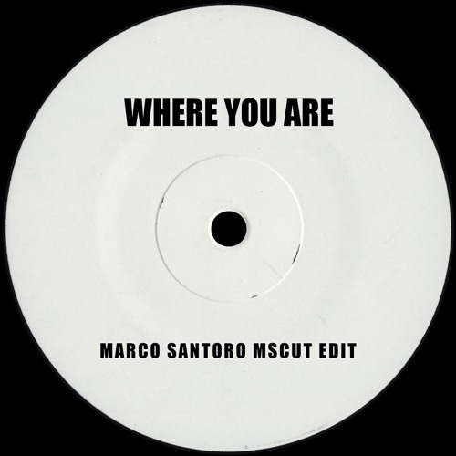 Rahsaan Patterson - Where You Are (Marco Santoro MSCUT Edit)