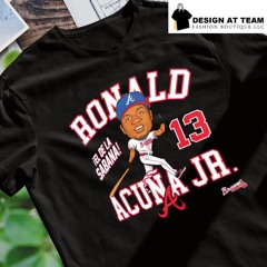 Ronald Acuña Jr. Atlanta Braves El De La Sabana Hometown Caricature shirt