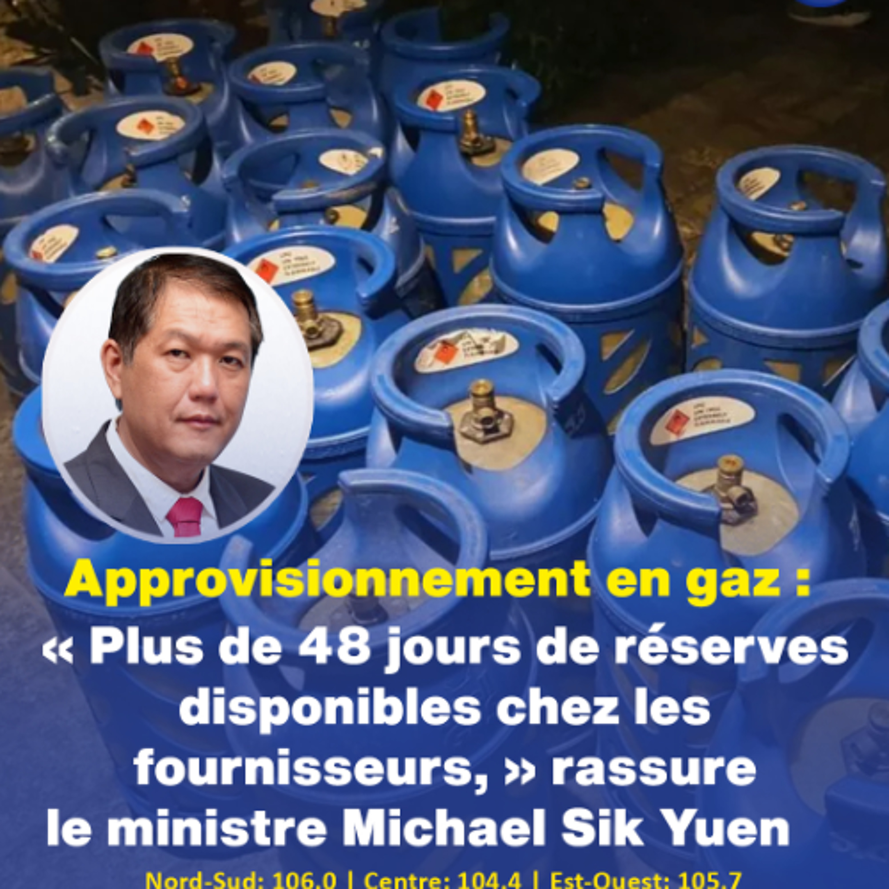 Approvisionnement en gaz : « Plus de 48 jours de réserves disponibles chez les fournisseurs, » rassure le ministre Michael Sik Yuen