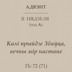 Калі прыйдзе Збаўца, вечны мір настане (2-я ндз Адв., год А)