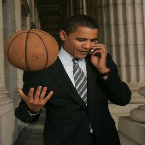 barack obama w/ damofy