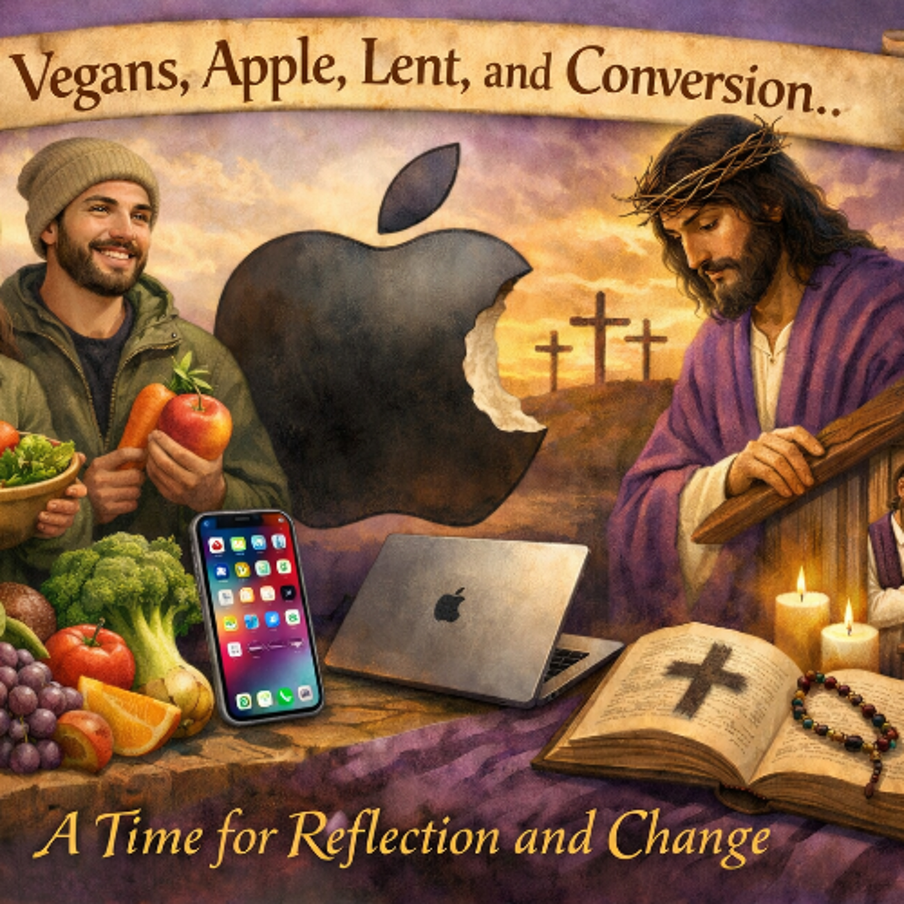 Pancho and Pepa talk about: Vegans, Apple, Lent and Conversion