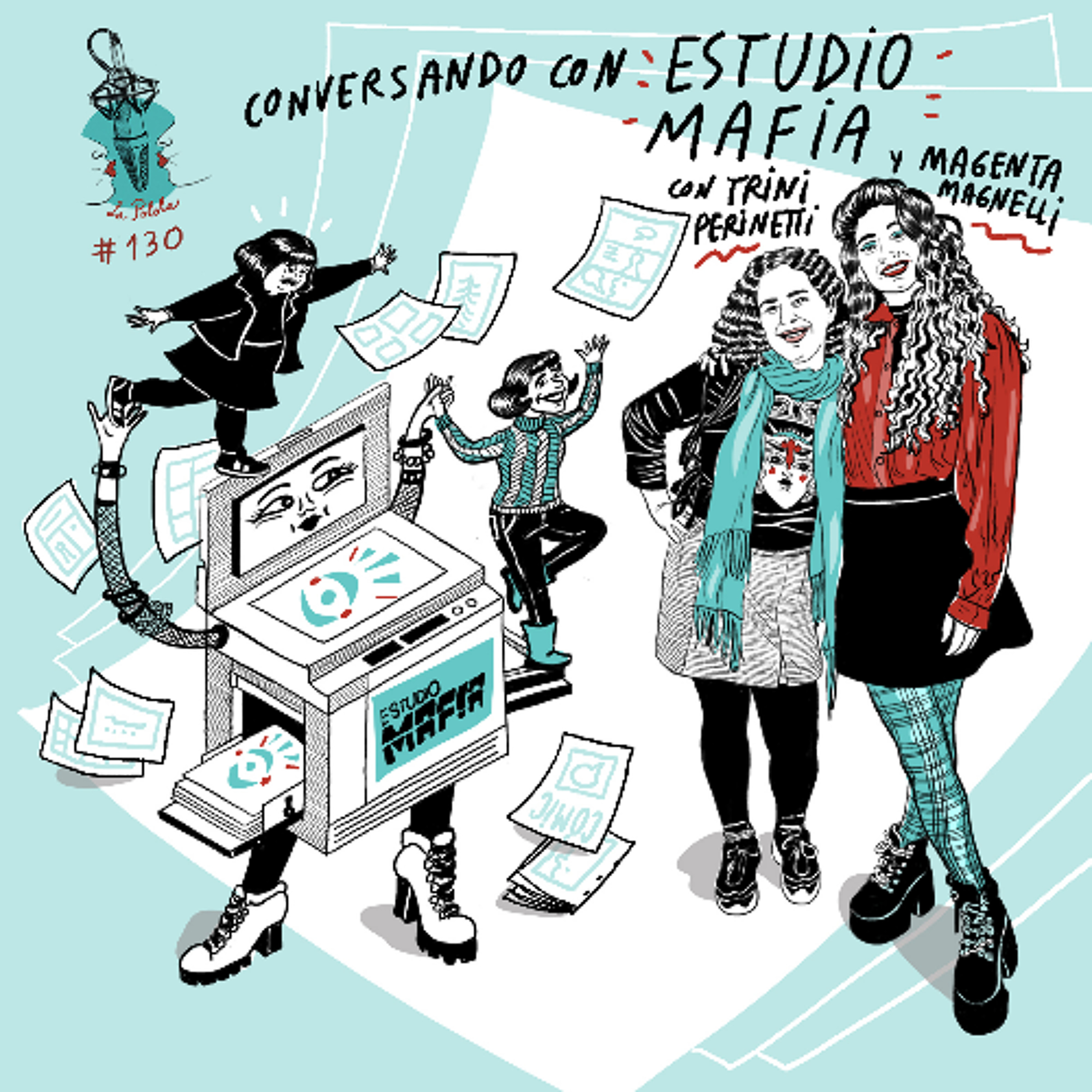 LaPolola conversando con Estudio Mafia junto a Trini Perinetti y Magenta Magnelli