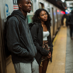 On A Crowded Subway Platform
