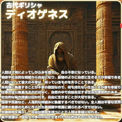 古代ギリシャのディオゲネスの哲学2024