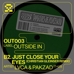 PREMIERE: B2. LVCA & Pakzad B2 - Close Your Eyes (Christian Gleinser Remix)
