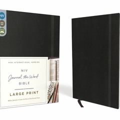 DOWNLOAD Book NIV  Journal the Word Bible  Large Print  Hardcover  Black Reflect  Journal  or Create